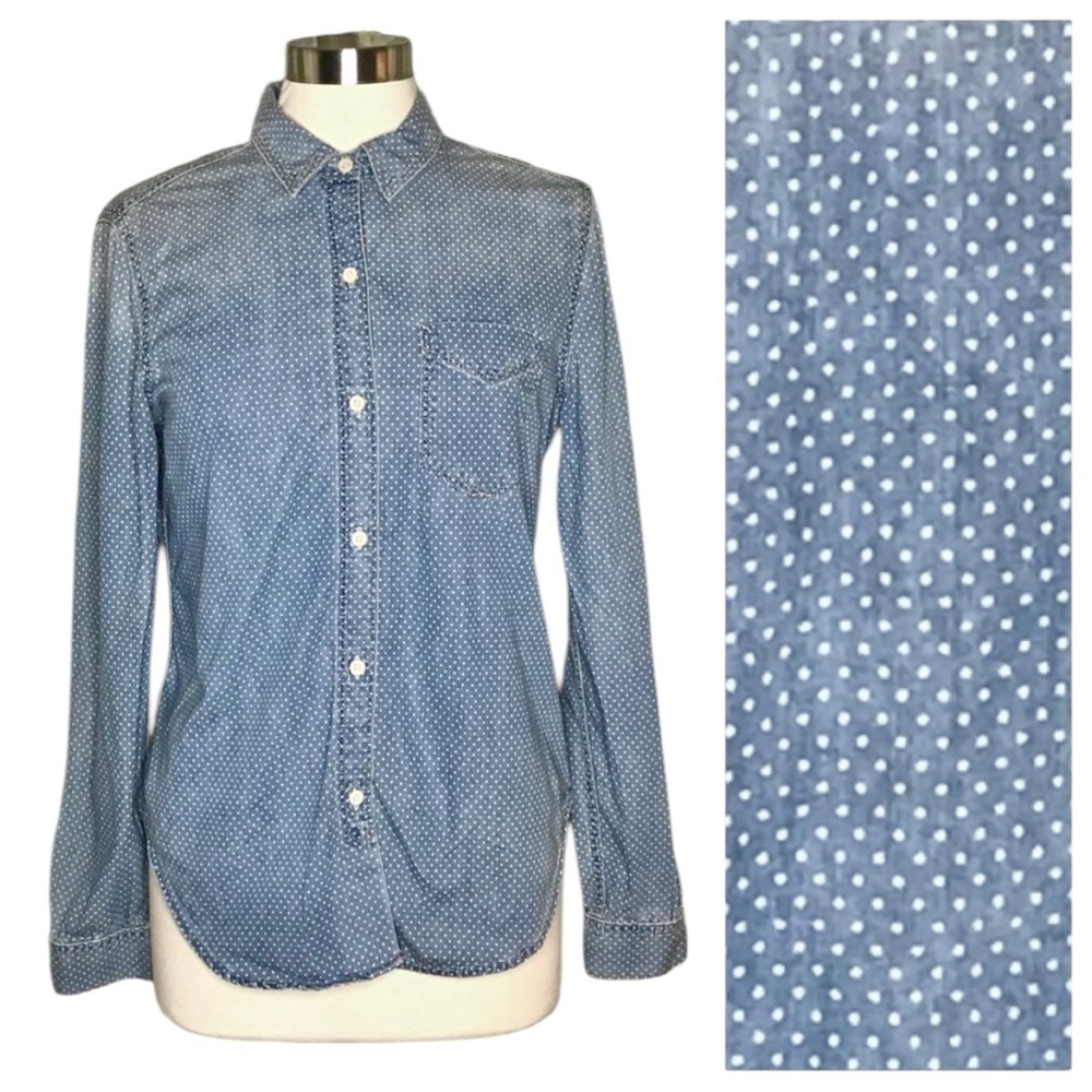 Gap Icon M Boy shirt polka dot denim